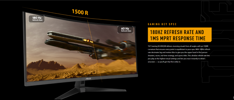 بررسی مانیتور 34 اینچ ایسوس مدل TUF Gaming VG34VQ3B

